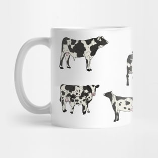 Holstein Cows Pattern Transparent Mug